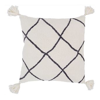 Decor 140 Crisscross Grey Pillow