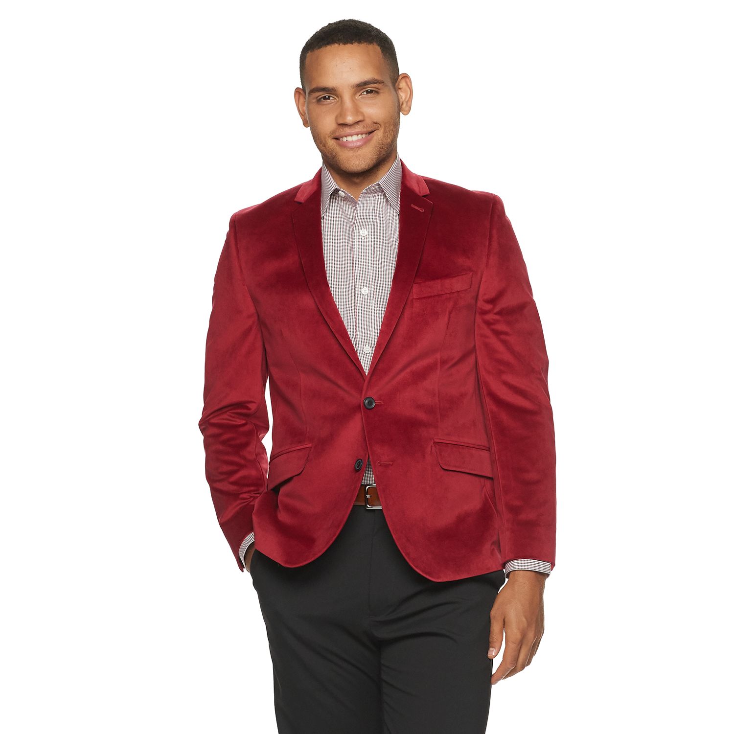 kohls red suit