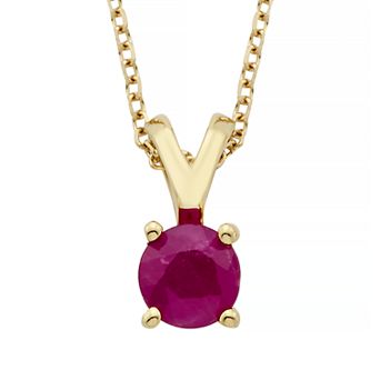 The Regal Collection 14k Gold Ruby Pendant