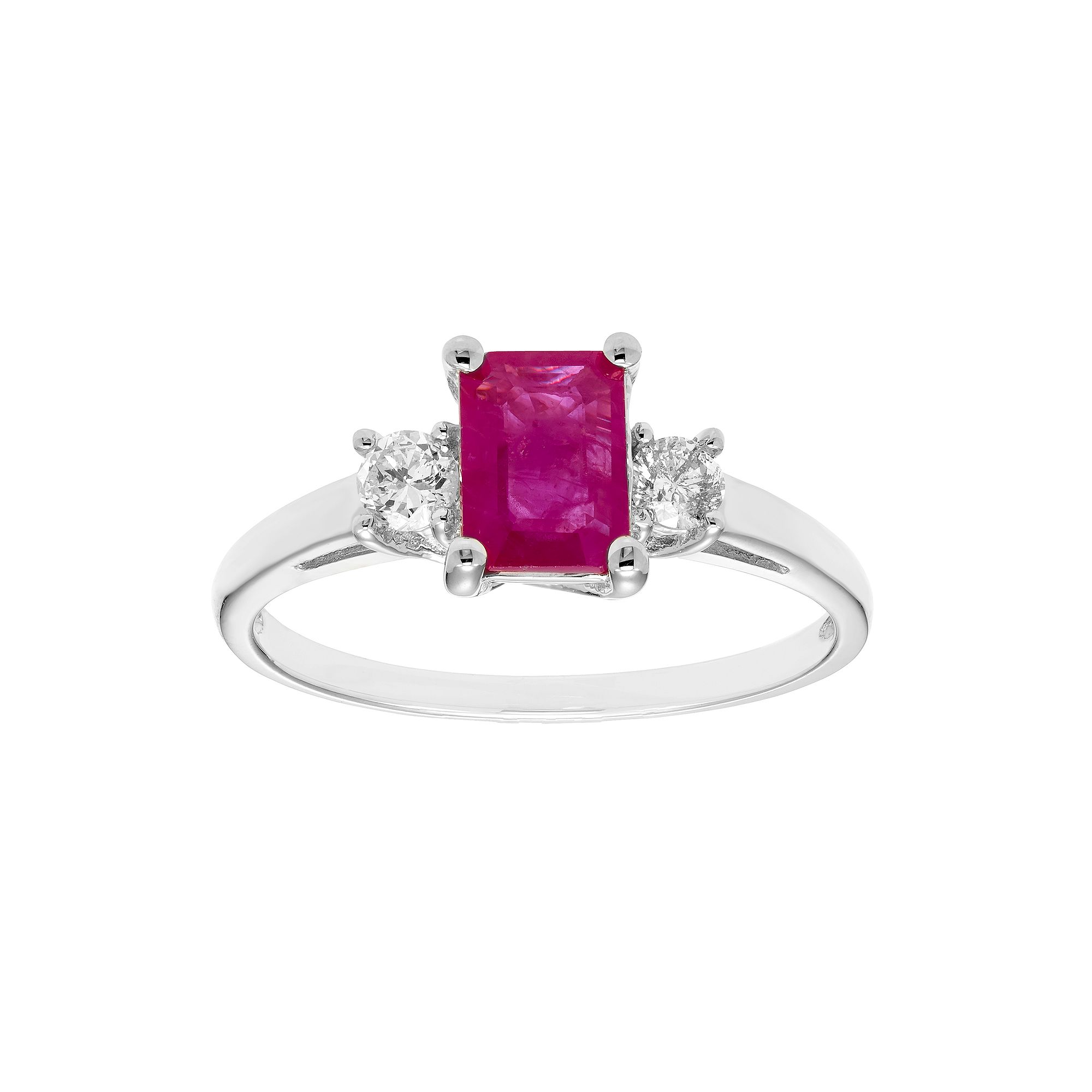 The Regal Collection 14k Gold Ruby & 1/5 Carat T.W. IGL Certified Diamond 3
