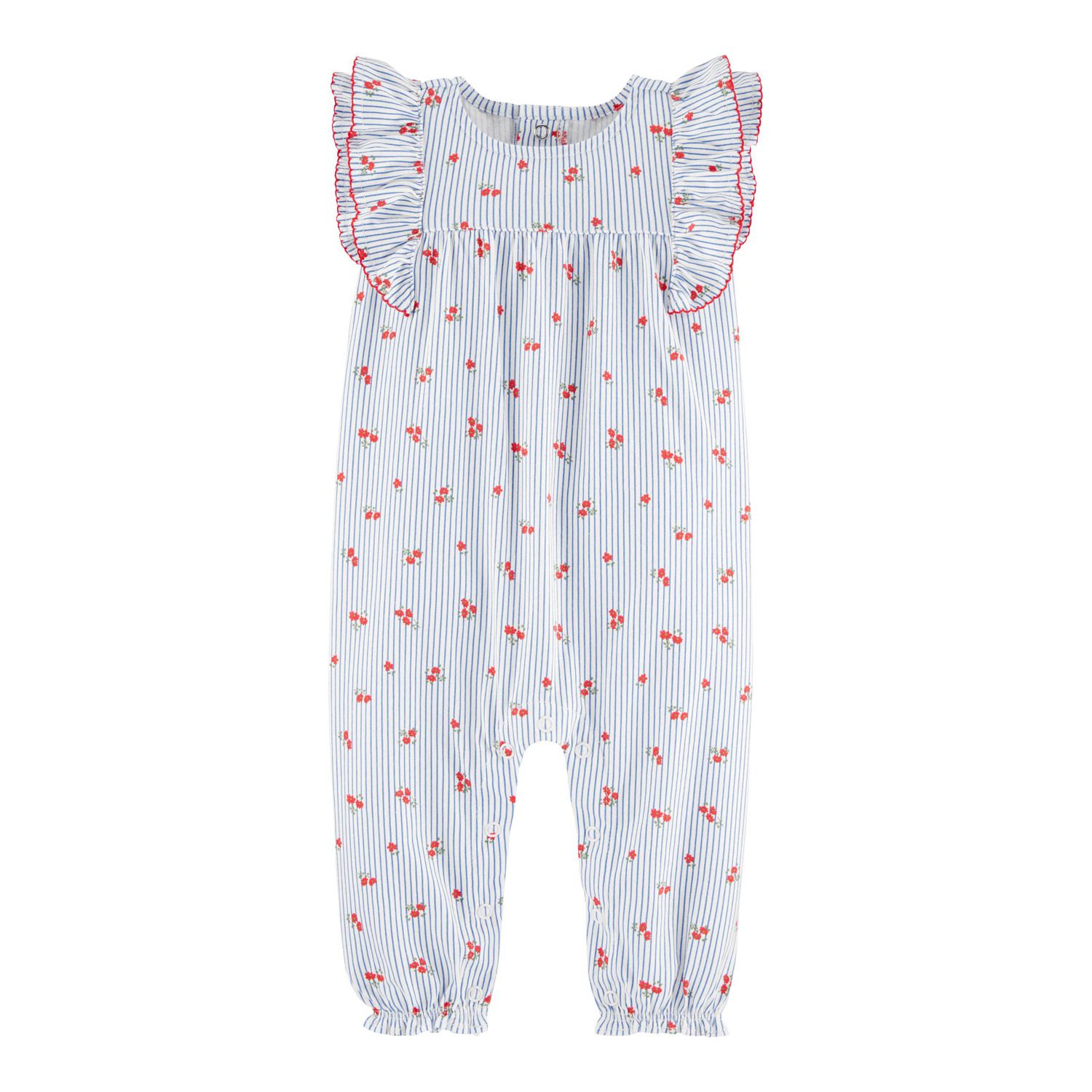 baby girl floral jumpsuit