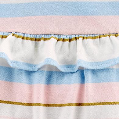 Baby Girl Carter's Striped Ruffle Jersey Romper