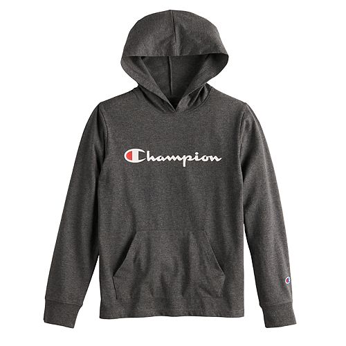 champion hoodie boys black