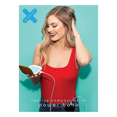 Wanderlust X Compact Mirror W/ 3,000mAh Power Bank