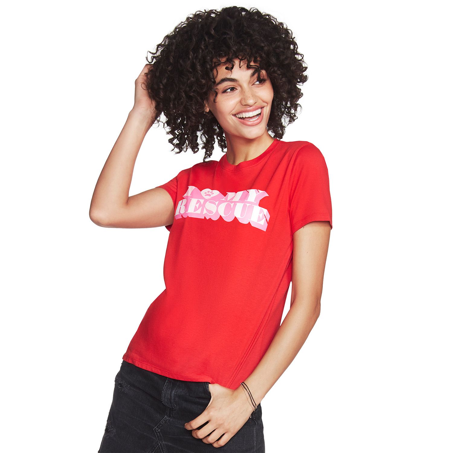 skechers t shirt womens red