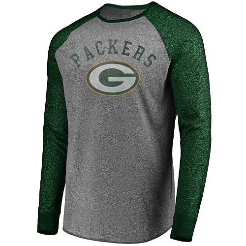 Big Tall Nfl Green Bay Packers Long Sleeves Contrast Raglan Tee