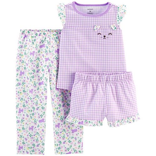 Carters Baby Girl 3-Piece Unicorn Poly Pajamas 18 Months