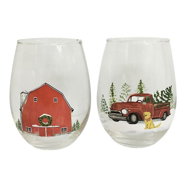 Set of 2 Zodiac Sign Wine Glasses with 2 Wooden Coasters by The Wine S –  Poe and Company Limited