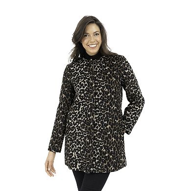 Women's Nine West Midweight Wool Blend Coat