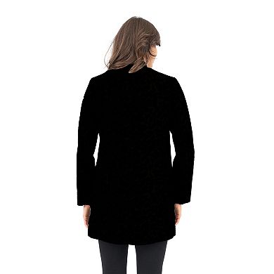 Women's Nine West Midweight Wool Blend Coat