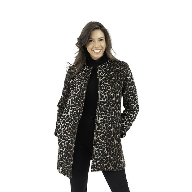 Women s Nine West Midweight Wool Blend Coat
