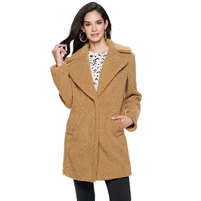 Women s Nine West Warm Teddy Coat