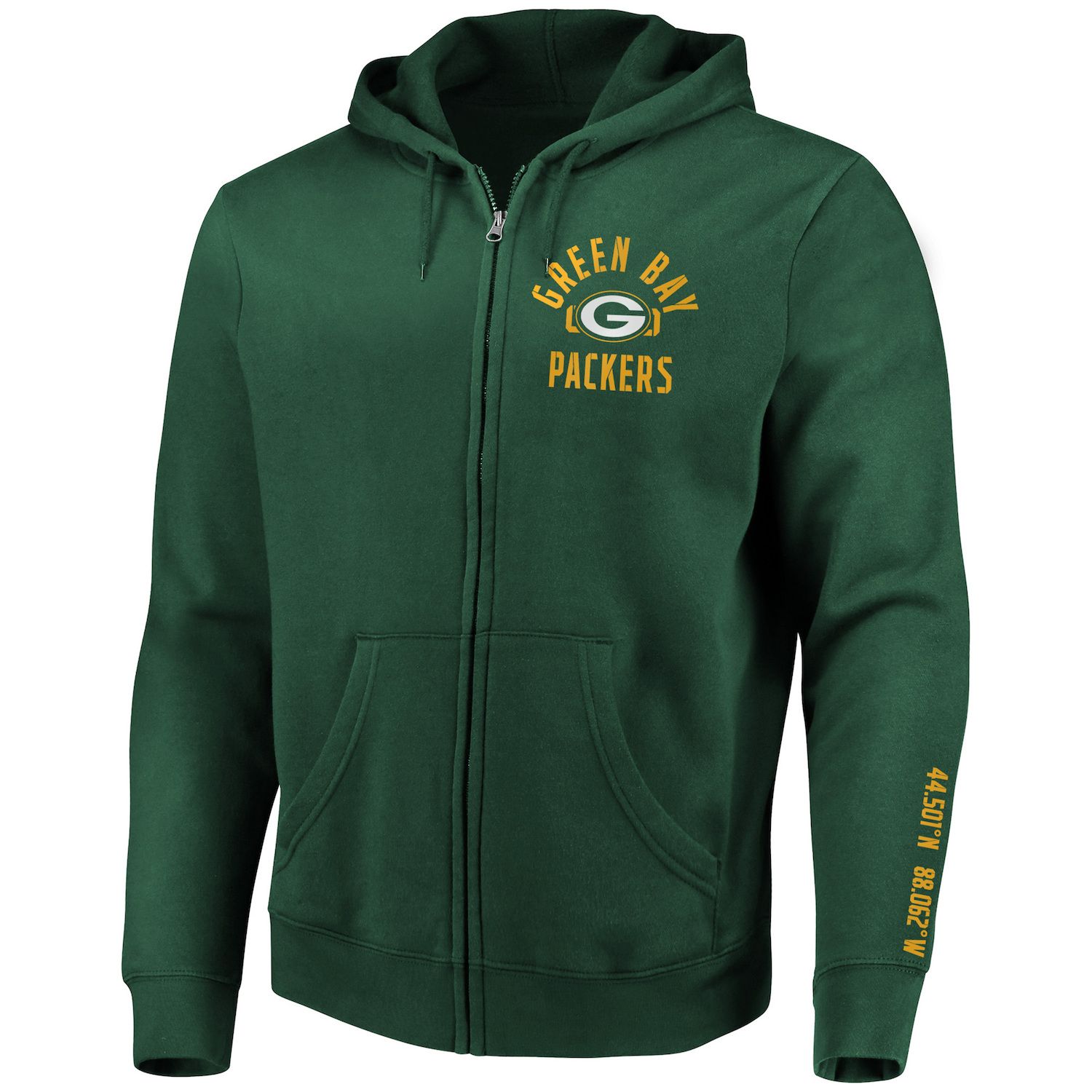 green bay packers zip up hoodie