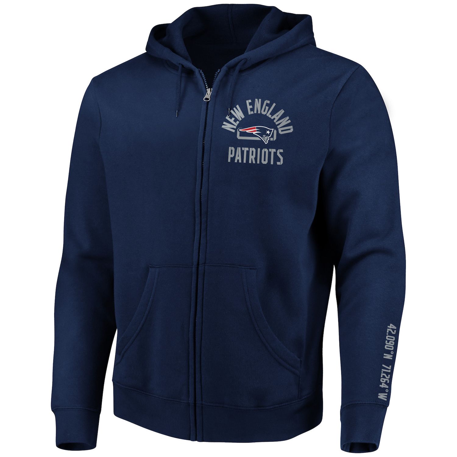 patriots full zip sweatshirt