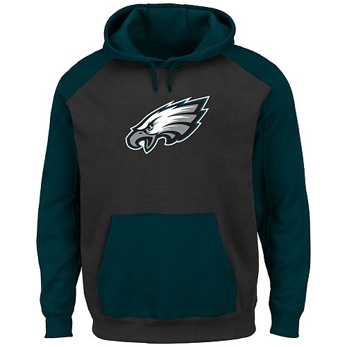Big & Tall NFL Philadelphia Eagles Quarter Zip Logo Fleece Hoodie