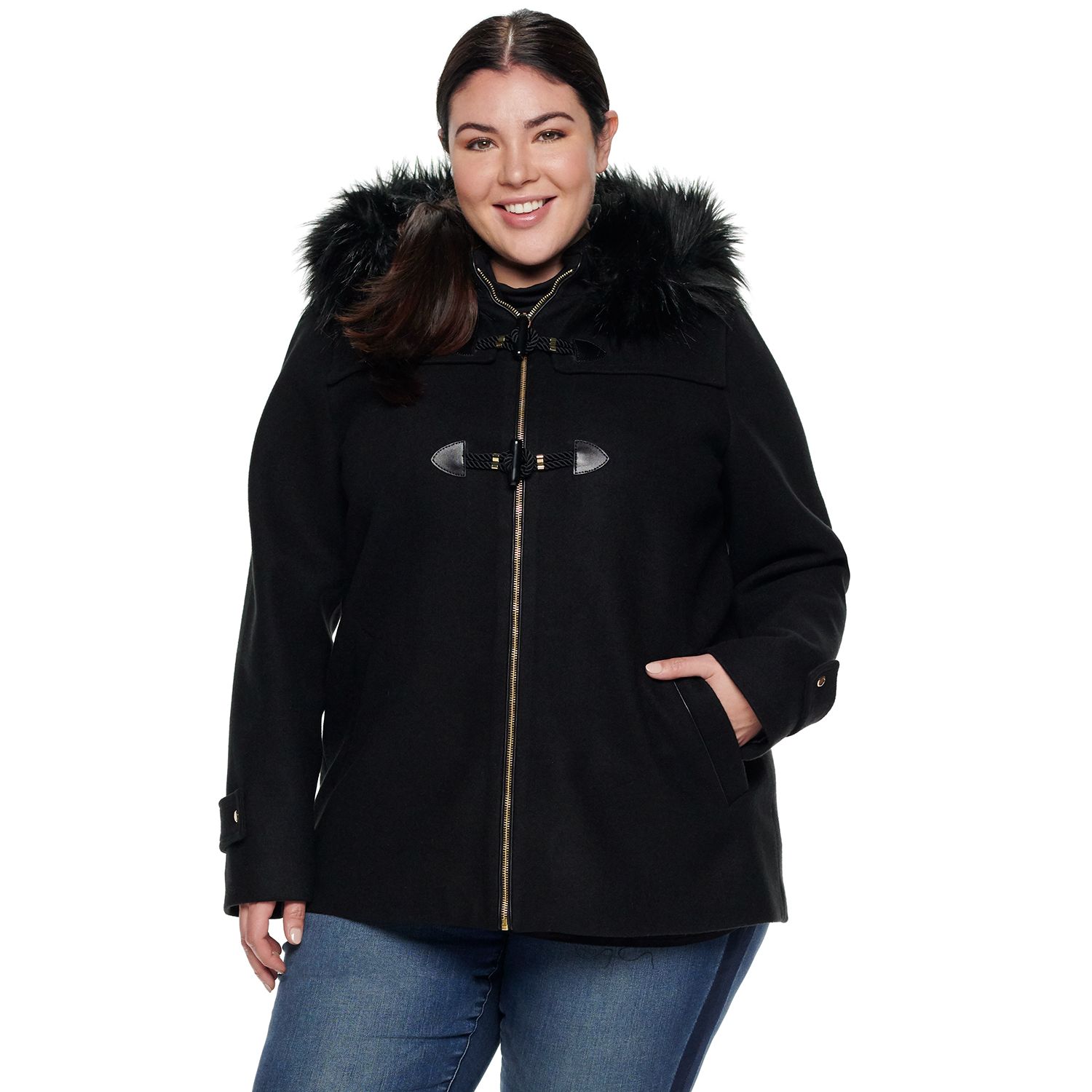 women's plus size coats at kohl's
