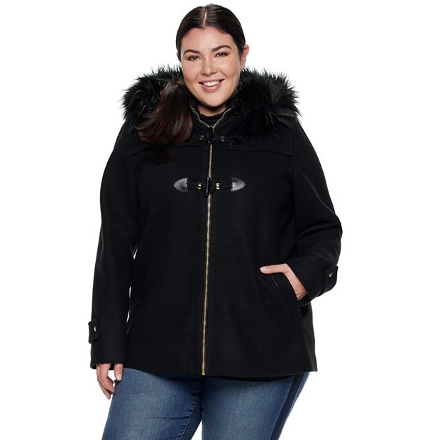 Women's plus outlet size toggle coat