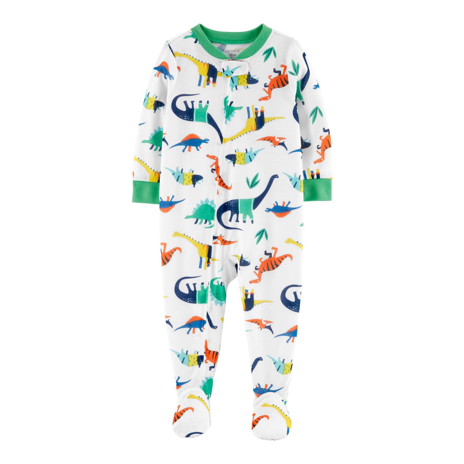 carters fleece dinosaur pajamas