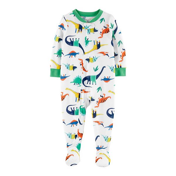 Toddler Boy Carter's Dinosaur Print Footed Pajamas