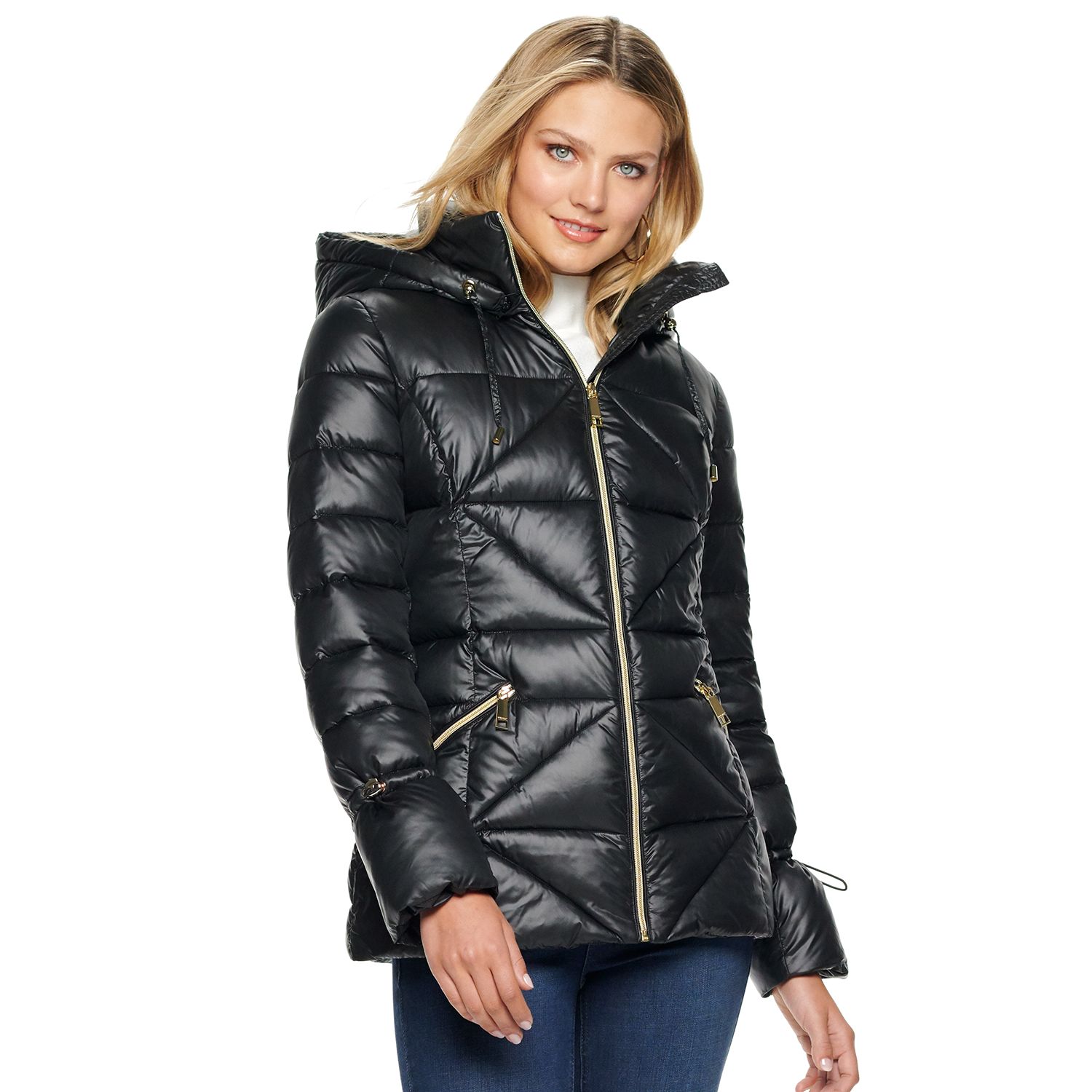 kohls womens puffer coats