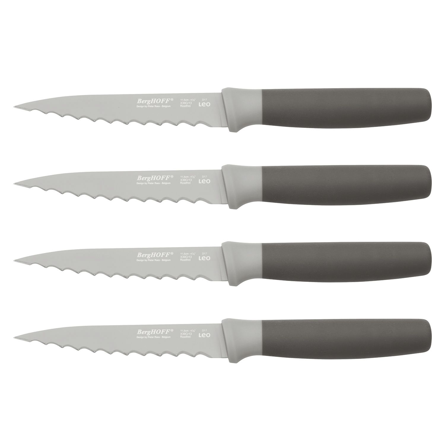 BergHOFF International Contempo 5pc Stainless Steel Knife Set with Case