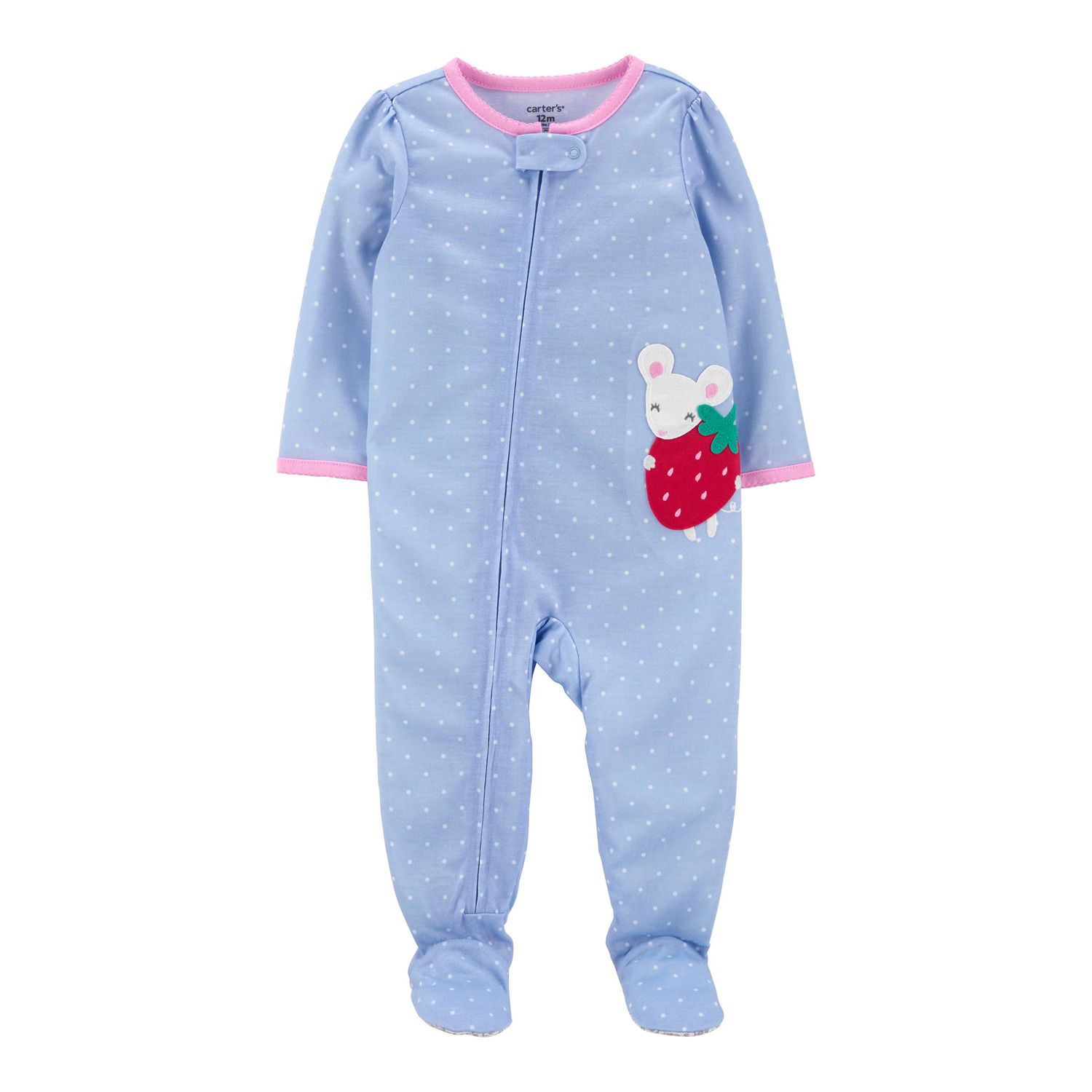 carter's strawberry sleeper