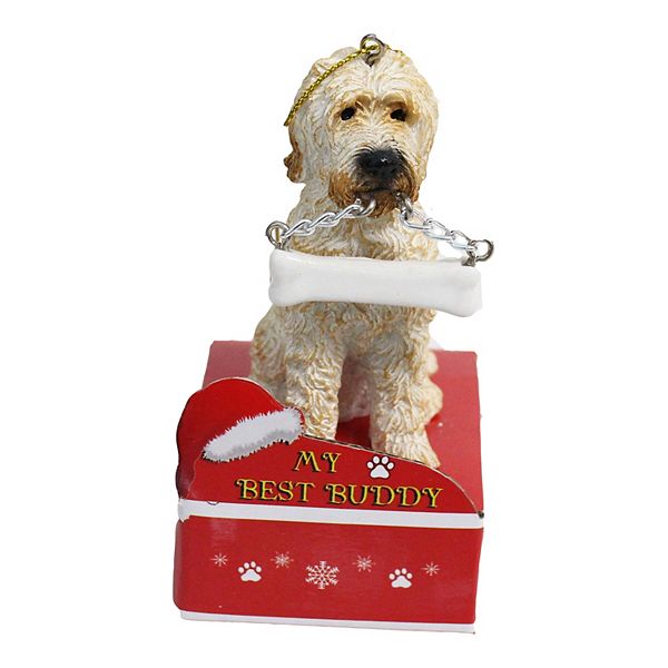 GOLDENDOODLE or LABRADOODLE--Dangling Legs Dog Christmas Ornament by E&S Pets 