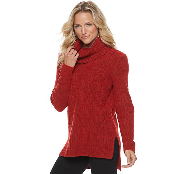 Women's Sonoma Goods For Life® Cable-knit Cowl Sweater