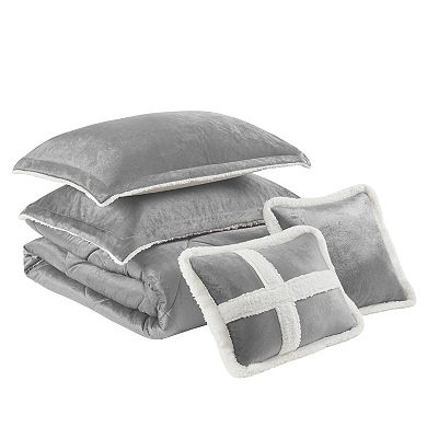 True North Mink to Sherpa Comforter Set