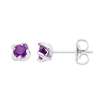 Boston Bay Diamonds Sterling Silver Birthstone Swirl Earrings