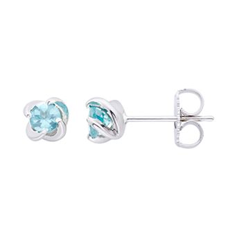 Boston Bay Diamonds Sterling Silver Birthstone Swirl Earrings