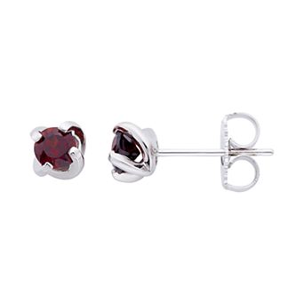 Boston Bay Diamonds Sterling Silver Birthstone Swirl Earrings