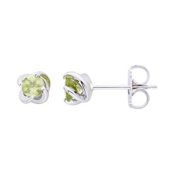 Boston Bay Diamonds Sterling Silver Birthstone Swirl Earrings