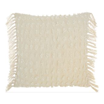 Mina Victory Life Styles Fringe Texture Throw Pillow