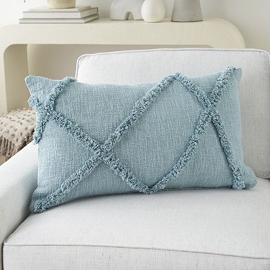 Mina Victory Distressed Geometric Throw Pillow