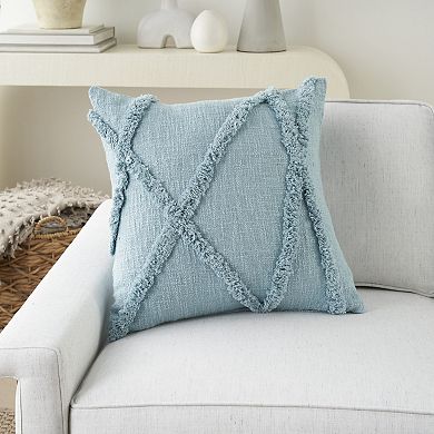 Mina Victory Distressed Geometric Throw Pillow