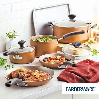 Farberware Cookstart 15-pc. DiamondMax Nonstick Cookware Set