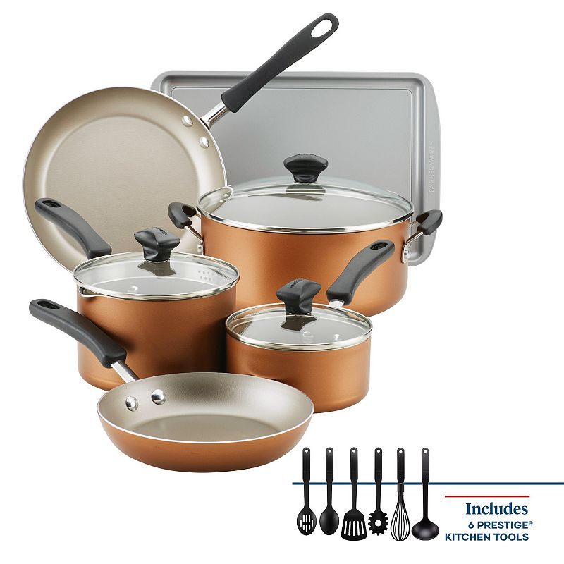 UPC 631899223104 product image for Farberware® Cookstart 15-pc. DiamondMax Nonstick Cookware Set, Brown | upcitemdb.com