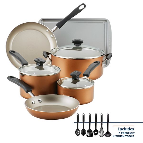 Farberware® Cookstart 15-pc. DiamondMax Nonstick Cookware Set - Copper