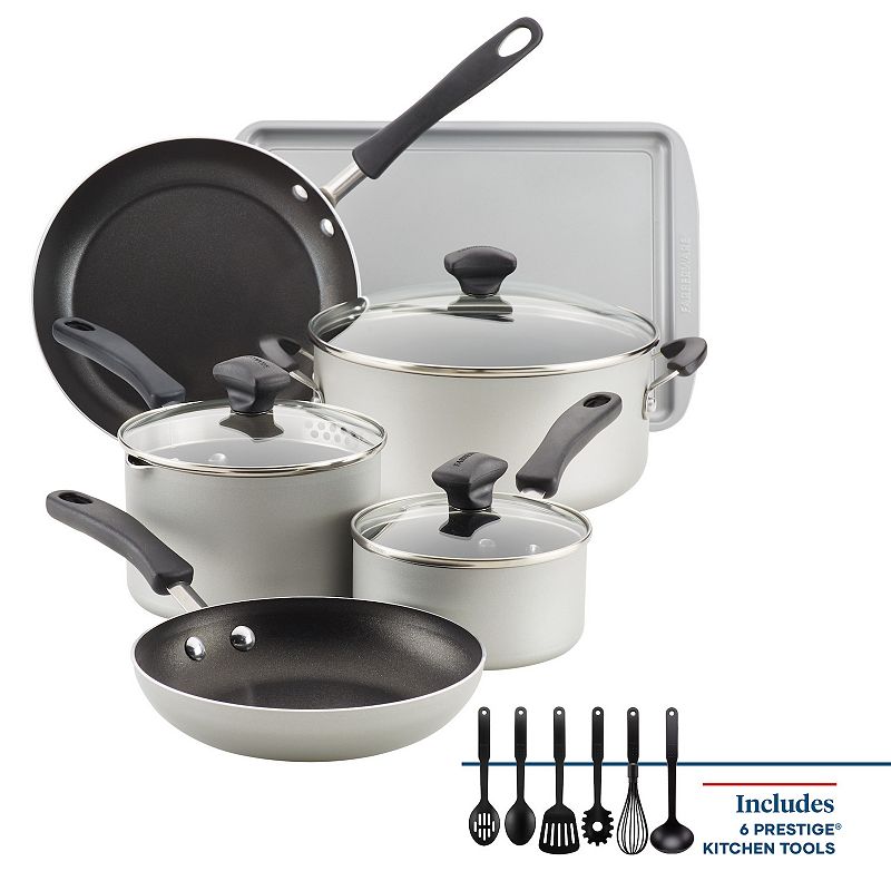 UPC 631899223043 product image for Farberware® Cookstart 15-pc. DiamondMax Nonstick Cookware Set, Silver | upcitemdb.com