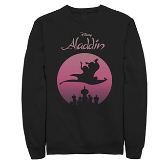 Juniors' Disney's Aladdin Magic Carpet Ride Retro Sunset Fleece Sweater