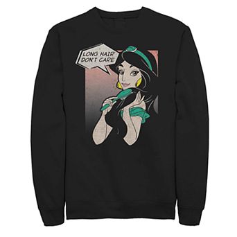 Juniors' Disney's Aladdin Jasmine "Long Hair Don't Care" Sweatshirt