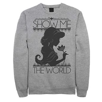 Juniors Disney's Aladdin Jasmine "Show Me the World" Graphic Sweatshirt