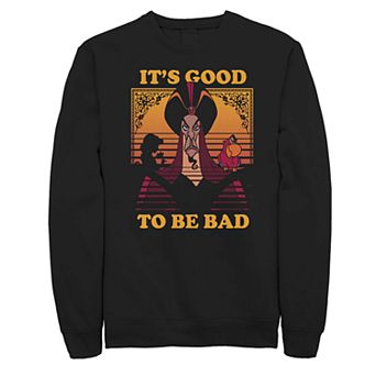 Juniors' Disney's Aladdin Jafar "It's Good to Be Bad" Graphic Sweatshirt