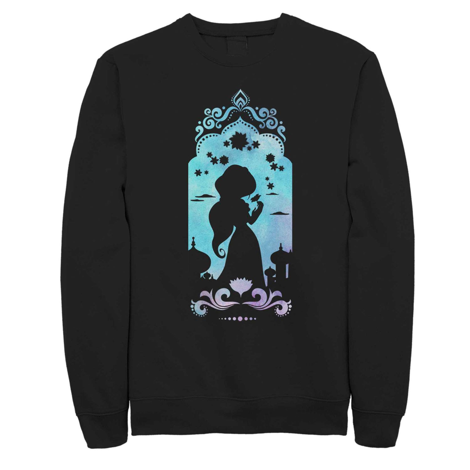 Image for Disney Juniors' 's Aladdin Jasmine Watercolor Graphic Sweatshirt at Kohl's.