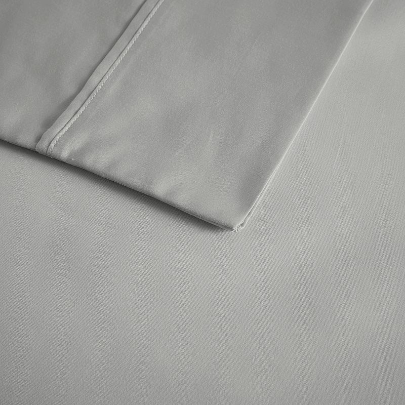 Beautyrest 400 Thread Count Wrinkle Resistant Cotton Sateen Sheet Set, Grey