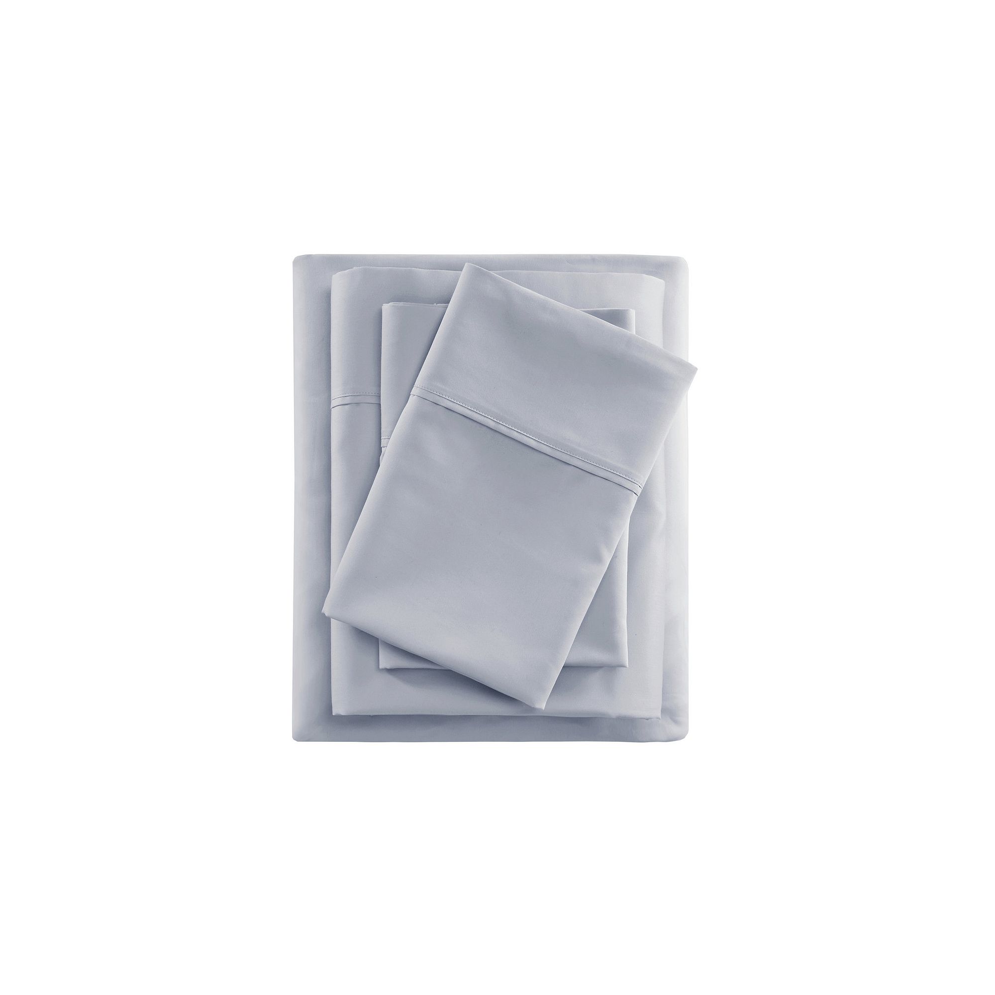 Beautyrest 600 Thread Count 4 Piece Cooling Cotton Blend Sheet Set, Blue