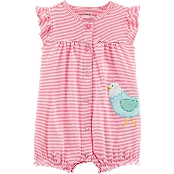 Baby Girl Carter S Chicken Snap Up Romper