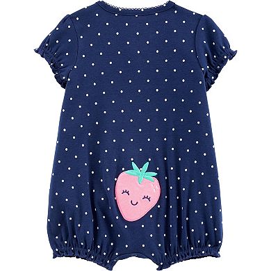 Baby Girl Carter's Strawberry Snap-Up Romper