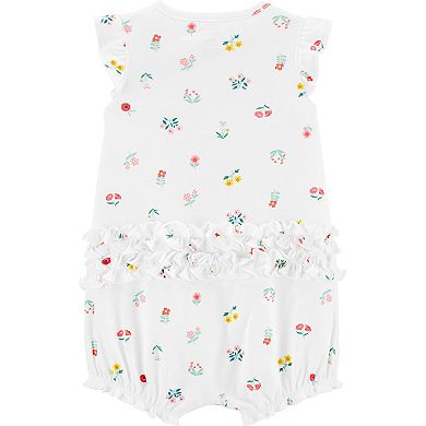 Baby Girl Carter's Floral Snap-Up Romper